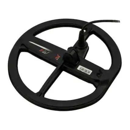 Front. Minelab - Minelab M9 9 Inch Round Double D Black Coil for MANTICORE Metal Detectors.