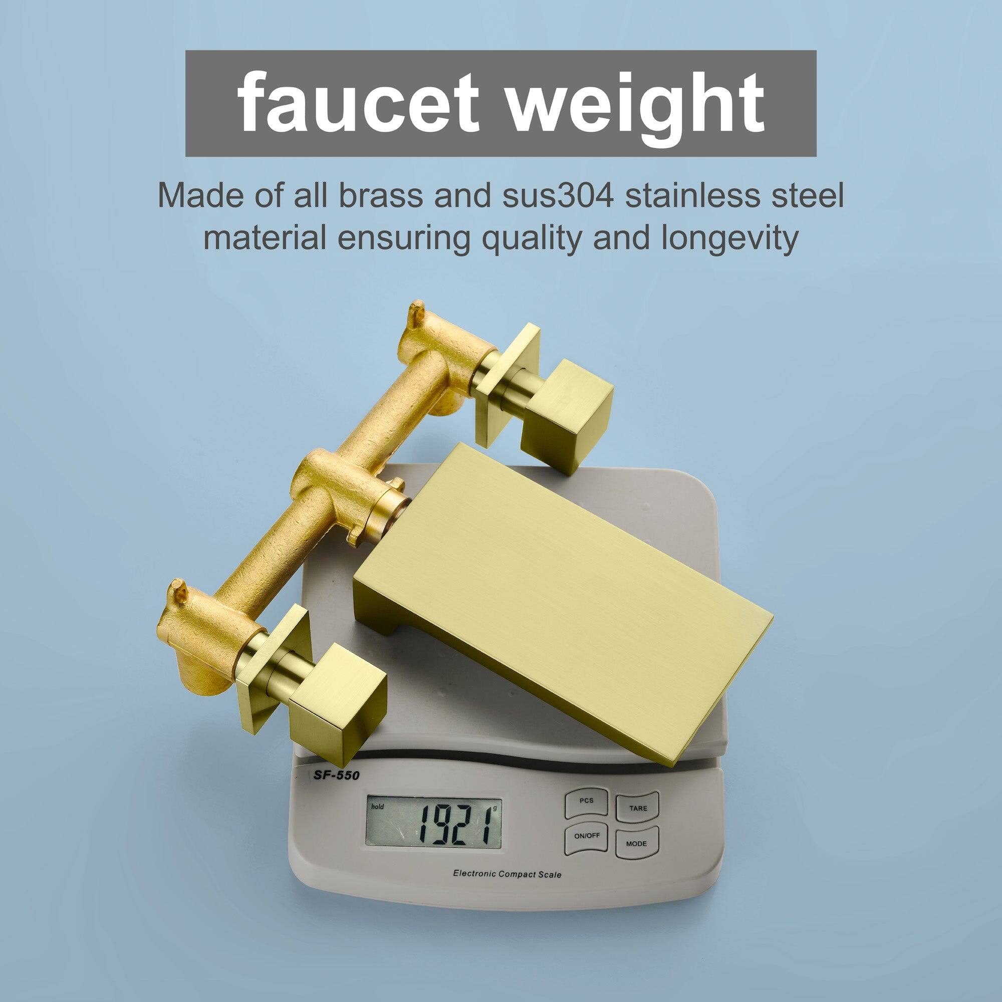 faucet weight

Made of all brass and sus304 stainless steel material ensuring quality and longevity

SF-550

1921