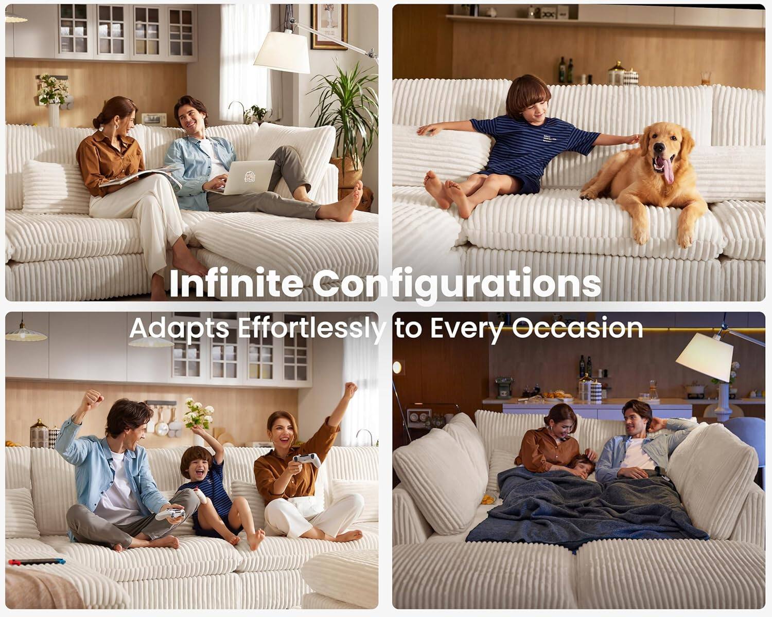 Infinite Configurations  
Adapts Effortlessly to Every Occasion