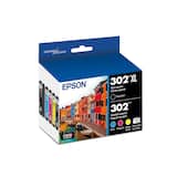 Epson - 302/302XL 5-Pack High-Yield and Standard Capacity Ink Cartridges - Photo Black/Cyan/Magenta/Yellow