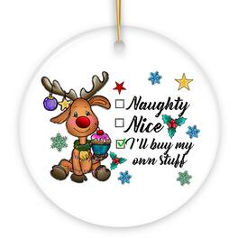OrnamentallyYou - Funny and Playful Quote Christmas Ornament - Multi-colored