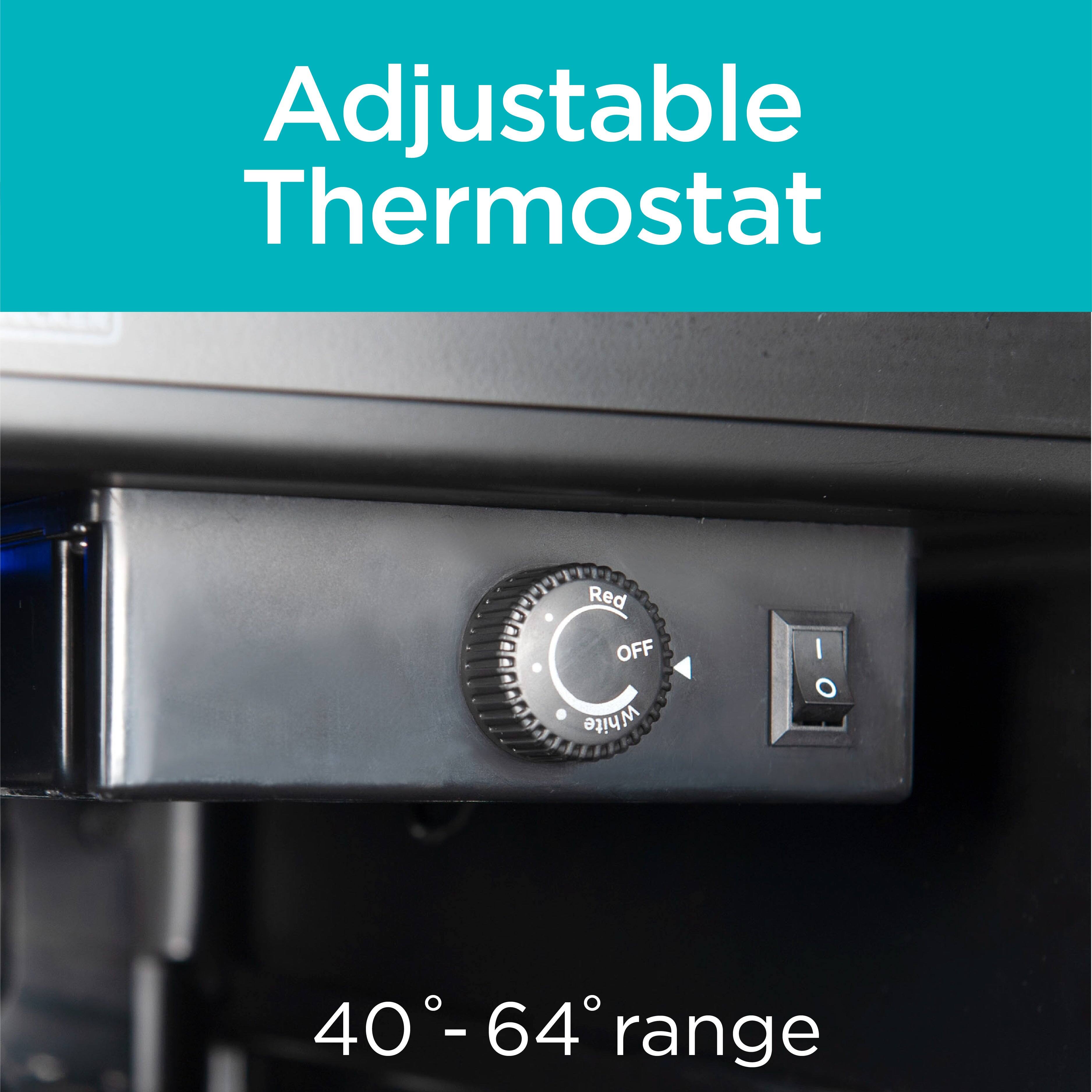 Adjustable Thermostat

40° - 64° range