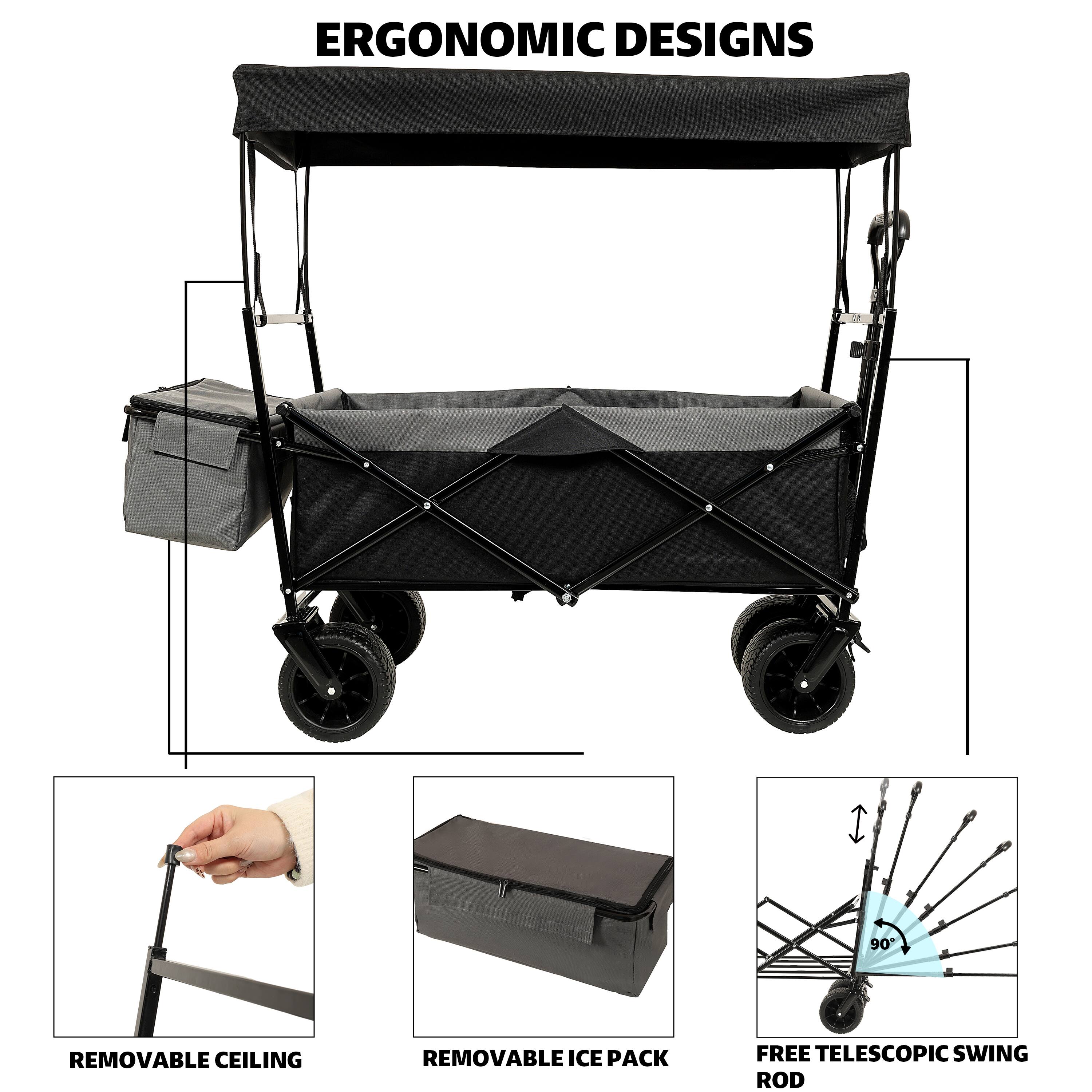 ERGONOMIC DESIGNS

- REMOVABLE CEILING
- REMOVABLE ICE PACK
- FREE TELESCOPIC SWING ROD