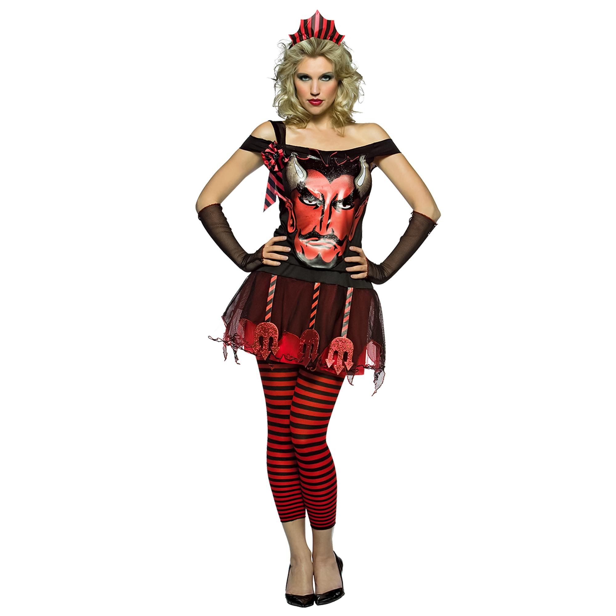 Rasta Imposta - Devil Face Adult Women's Costume Dress | One Size - Multi-Colored price history on PriceWatchPro