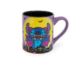 Silver Buffalo - Disney Lilo & Stitch Vampire Ceramic Glitter Mug | Holds 14 Ounces - Purple
