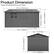 Product Dimension
Rainproof, windproof, Strong and reliable.
- Length: 147.6 in / 3749.3 mm
- Width: 142.5 in / 3620 mm
- Height: 121.2 in / 3078 mm
- Door Height: 63.78 in / 1620 mm
- Door Width: 45.1 in / 1145 mm
- Roof Height: 60.98 in / 1549 mm
- Side Height: 80.62 in / 2048 mm
- Front Height: 63.78 in / 1620 mm
- Front Width: 112.4 in / 2855 mm