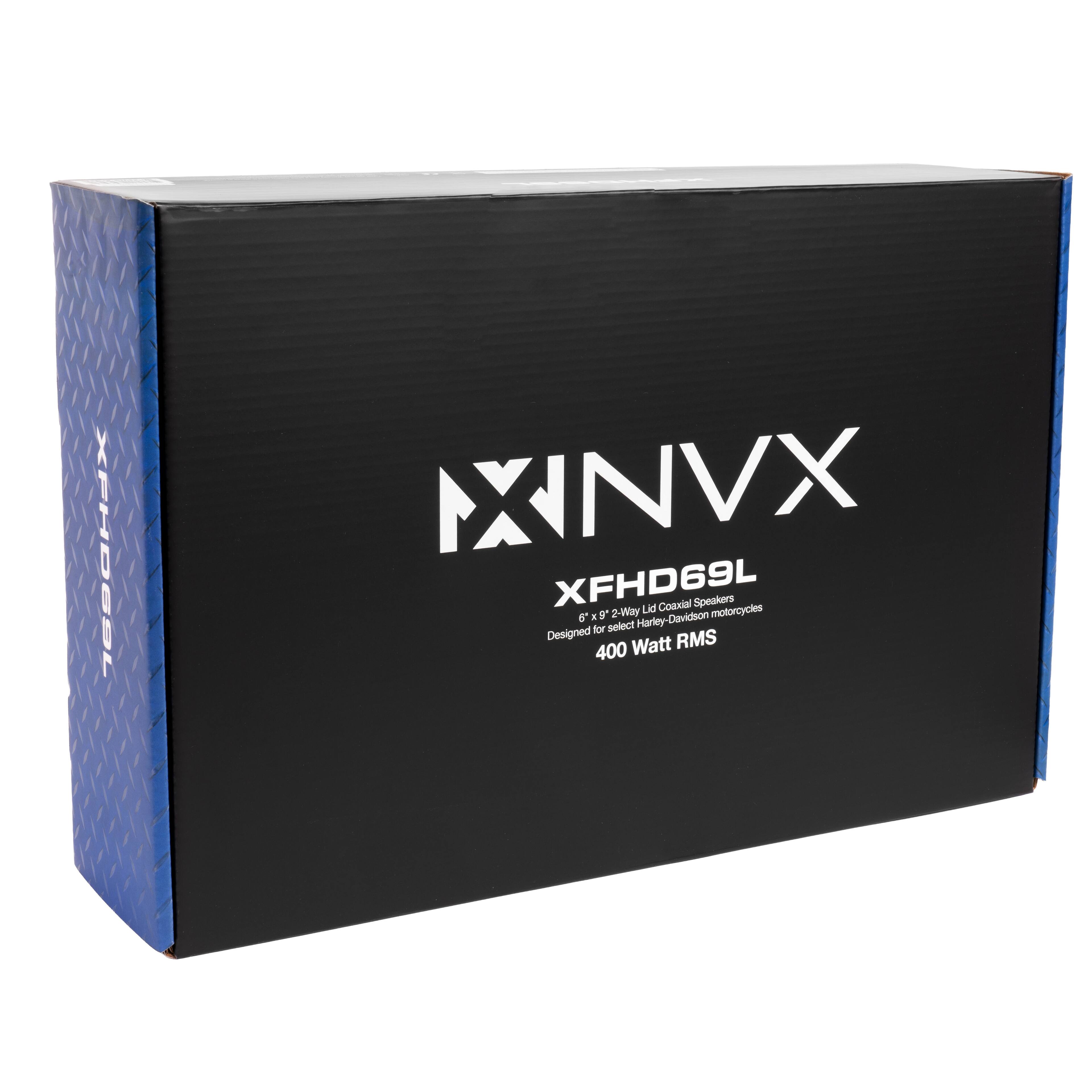 XNVX XFHD69L 6 x 9 2-Way Lid Coaxial Speakers Designed for select Harley-Davidson motorcycles 400 Watt RMS