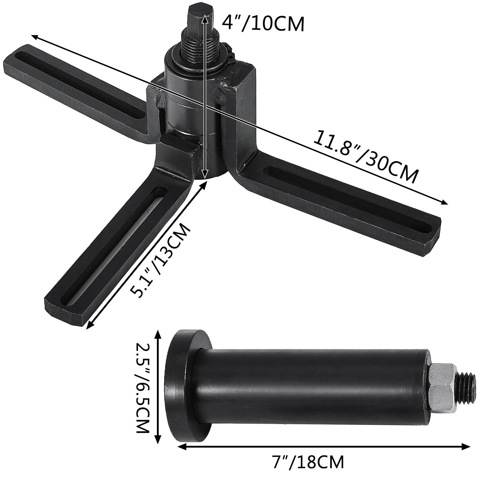 4"/10CM  
5.1"/13CM  
2.5"/6.5CM  
11.8"/30CM  
7"/18CM