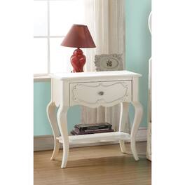 Manhattan Lane - Beautiful Wood Nightstand - Pearl White