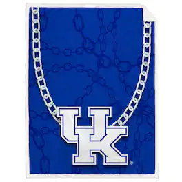 Pegasus - Kentucky Wildcats 60'' x 80'' Fan Chain Flannel Sherpa Blanket - Multicolor