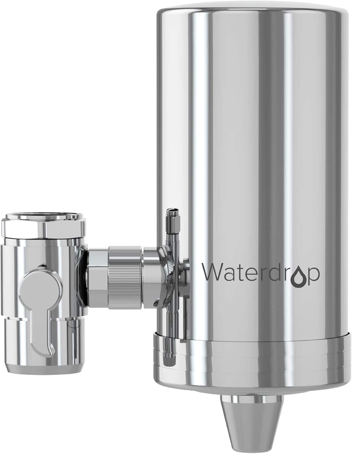 Front. Waterdrop - Waterdrop Water Filter for Sink Faucet, 360° Rotating Stainless Steel, NSF Certified Water Purifier for Kitchen Sink.