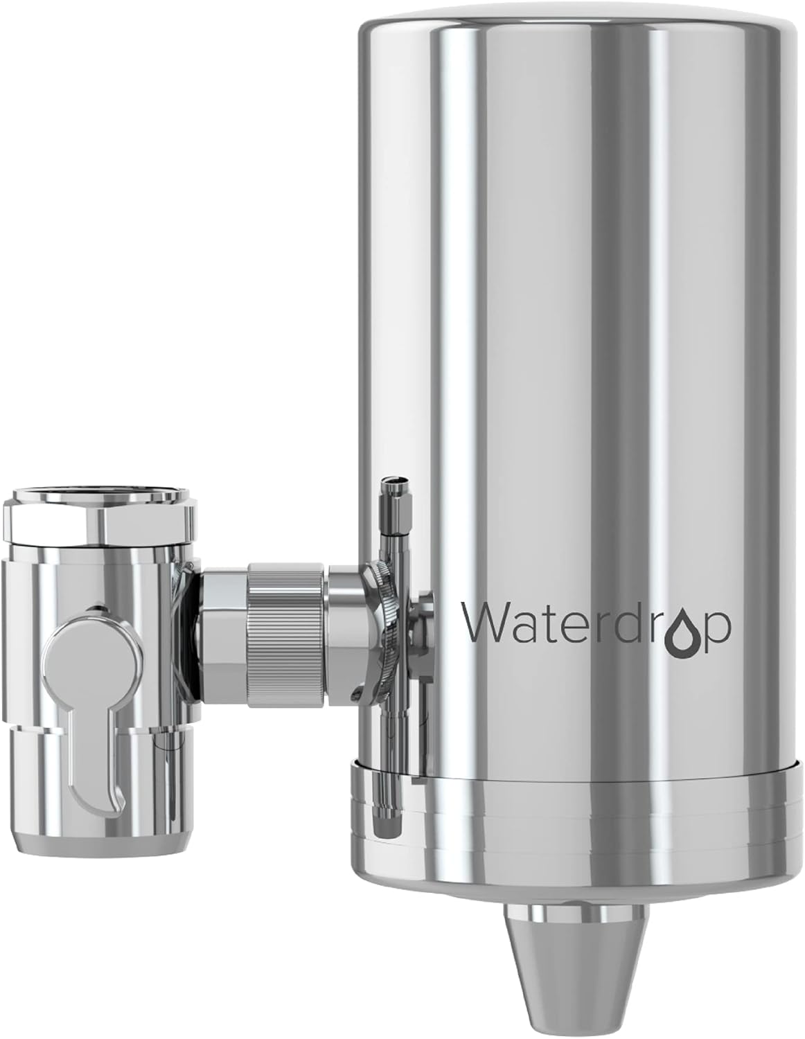 Front. Waterdrop - Waterdrop Water Filter for Sink Faucet, 360° Rotating Stainless Steel, NSF Certified Water Purifier for Kitchen Sink.