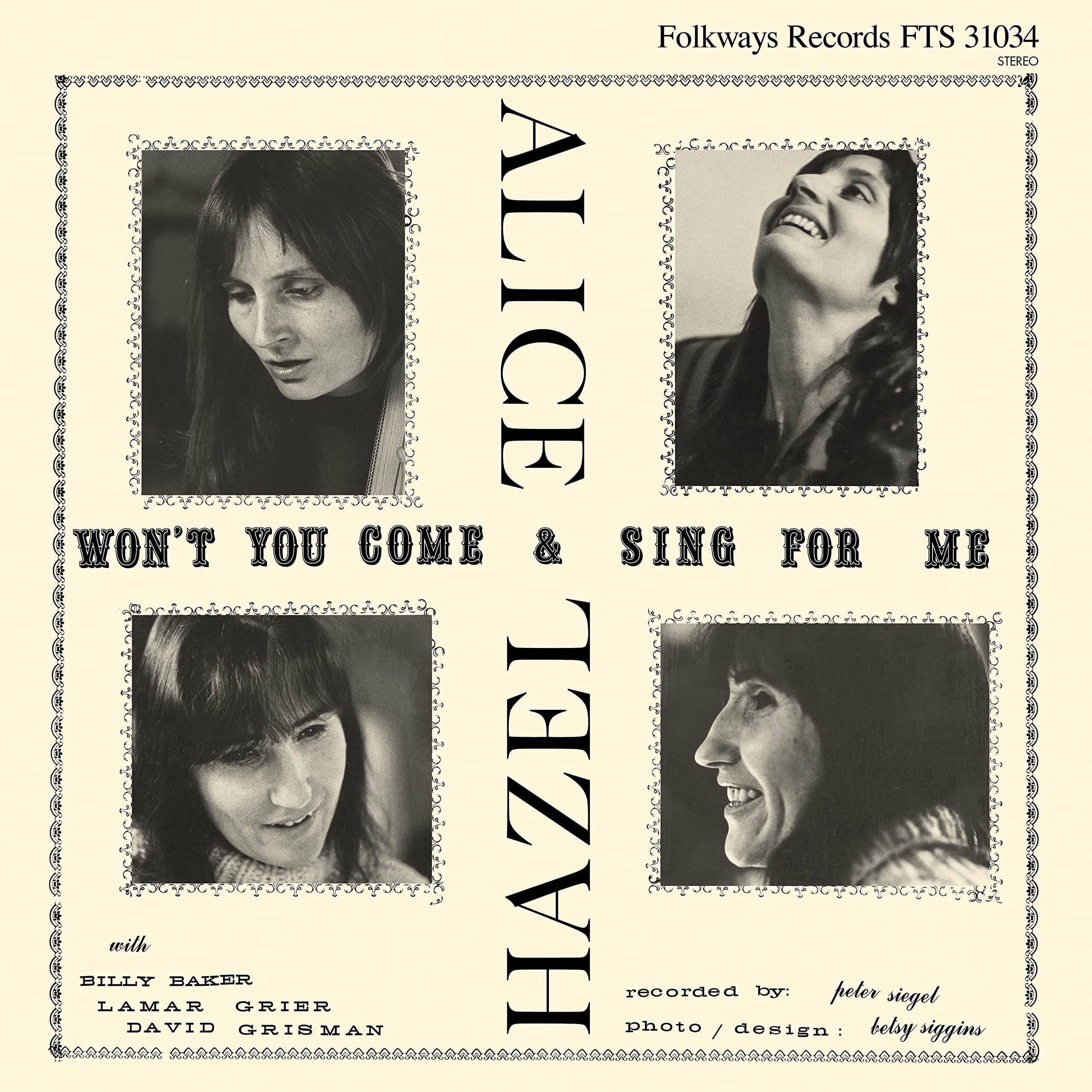 Front. Won't You Come and Sing for Me [LP].