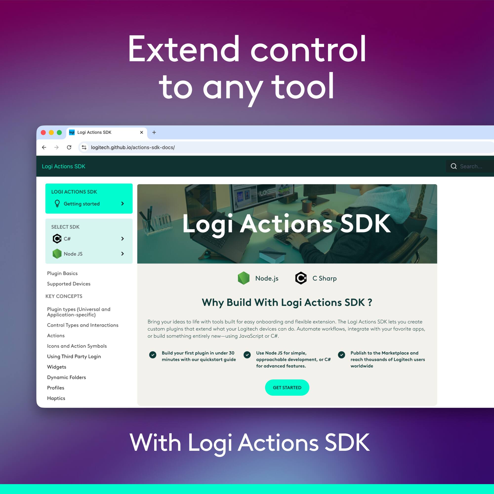 Logitech MX Keypad Programmable Macro Pad for Developers with GitHub ...