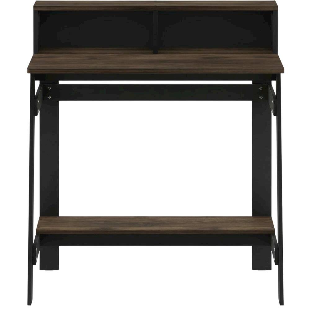 Back. BisonOffice - Columbia Walnut A Frame Computer Desk with Modern Style and Stable Frame - Columbia Walnut.