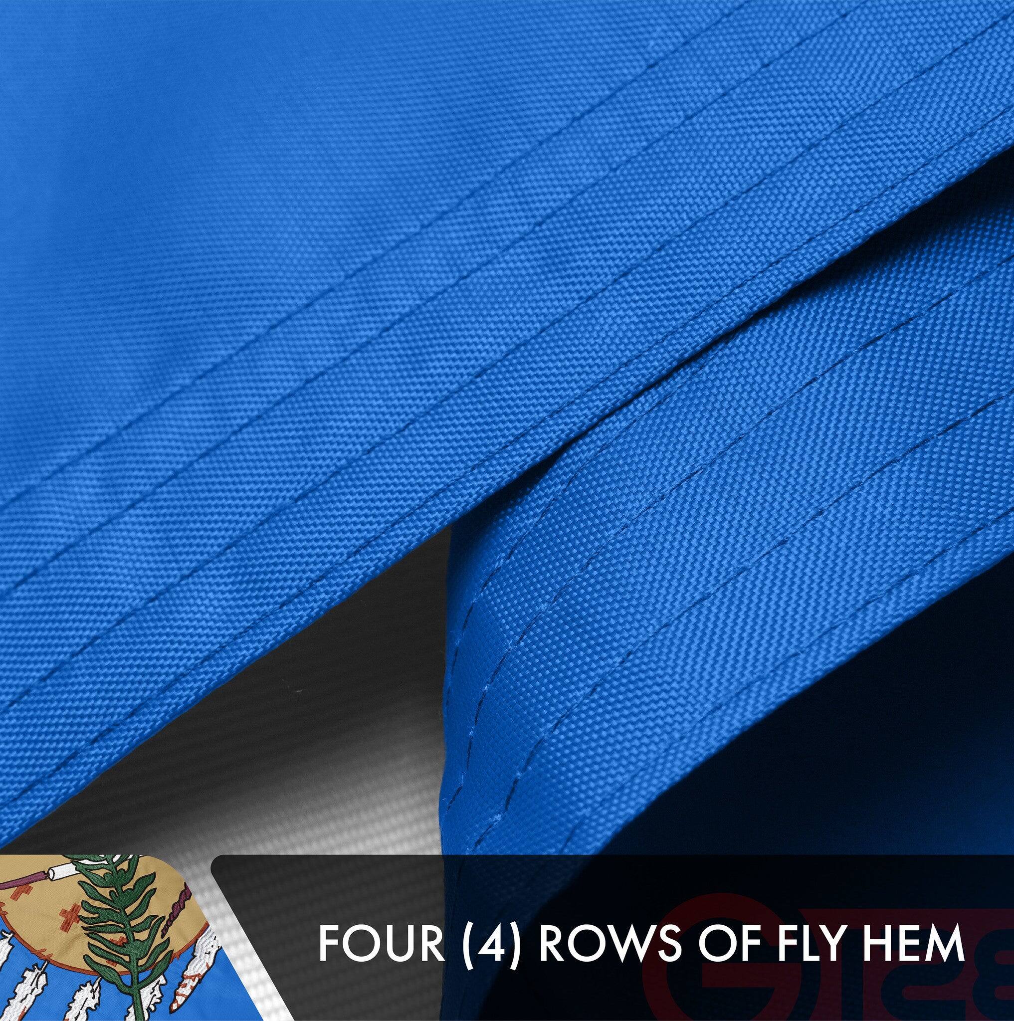 FOUR (4) ROWS OF FLY HEM