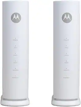Motorola - MNQ1525 WiFi 7 Router with Easy Mesh, Dual-Band, Dual Pack - MQ15 MNQ15 - White