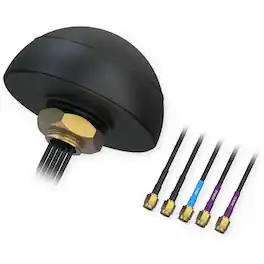 Teltonika - Antenna - 1575.42 MHz to 1610 MHz, 698 MHz to 960 MHz, 1710 MHz to 2690 MHz, 2400 MHz to 2483.5 MHz, 4900 MHz - Black