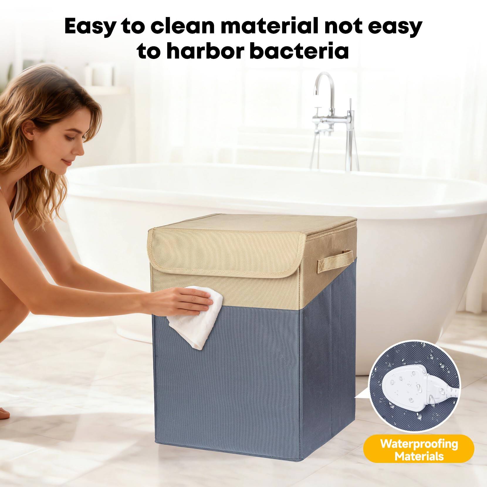 Easy to clean material not easy to harbor bacteria

Waterproofing Materials