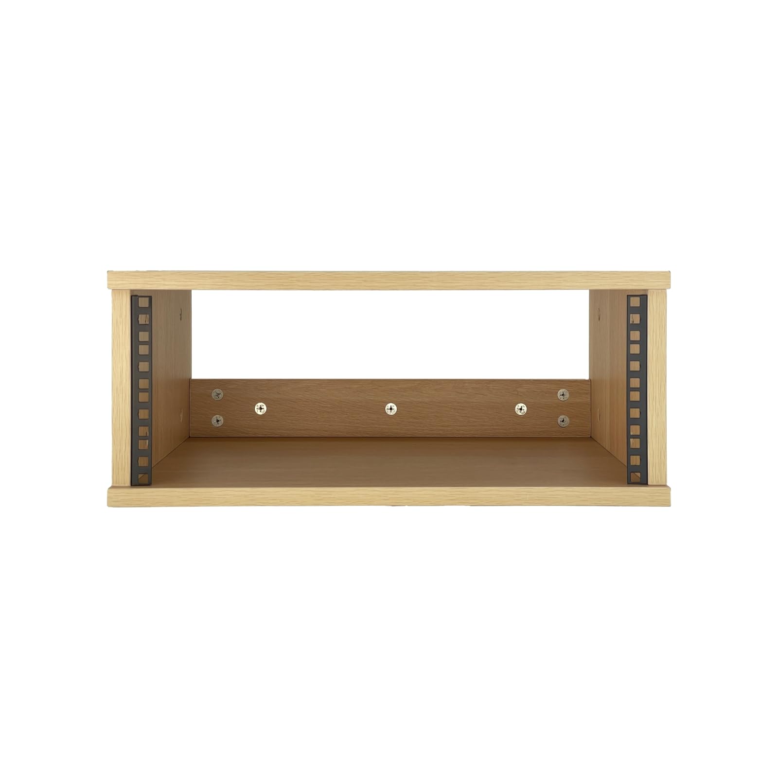 METALTON 4u Wooden Studio Rack Standard For Equipment In Golden Oak ...
