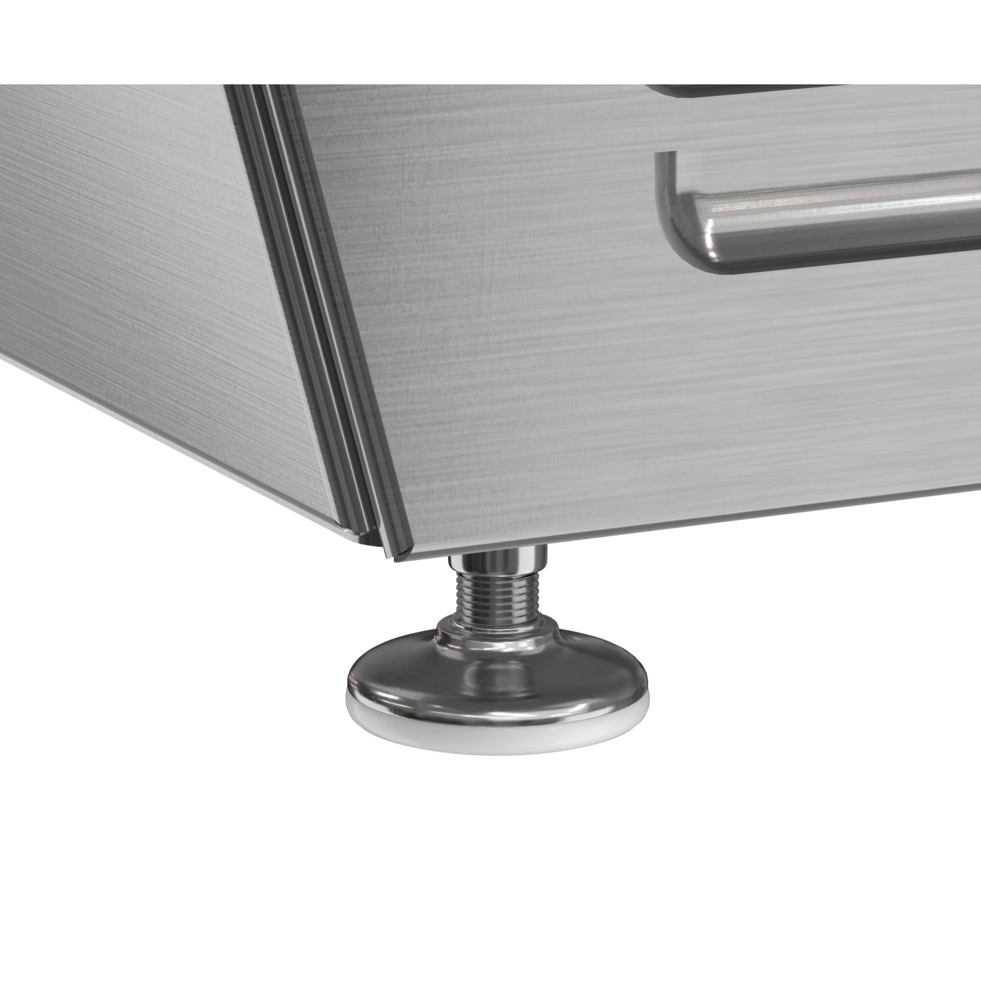 Alt View 7. Koolmore - 45 in. 6-Pan Countertop Ice Cream Display Freezer with Glass Top in Stainless-Steel (KM-CGD-6P45) - Stainless-Steel and Black.