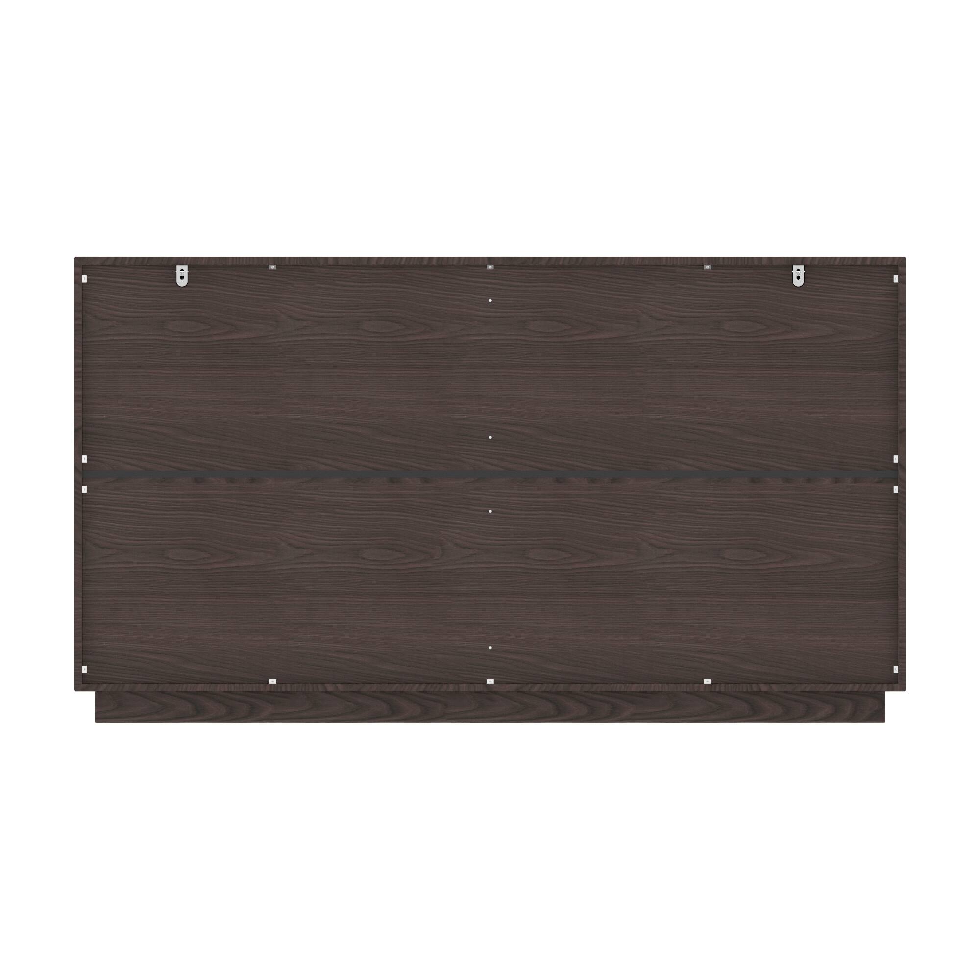 Back. Famapy - Famapy Wooden Dresser: Elevate Your Space with Organized Sophistication - Brown.