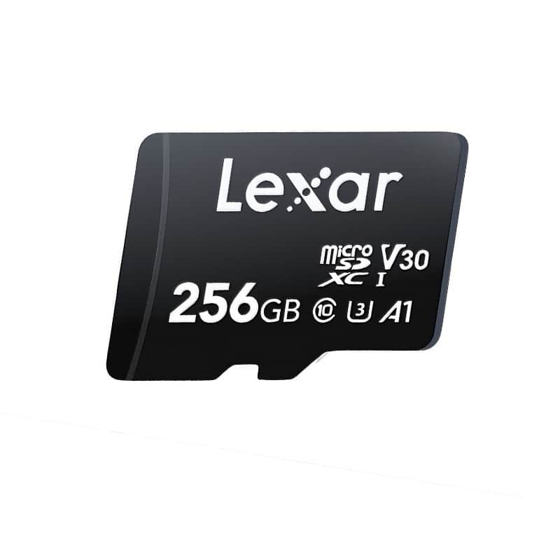 Lexar - 256GB High Endurance microSD Card U3 V30 A1, Up to 100MB/s Read for Dash Cams and Security Cameras