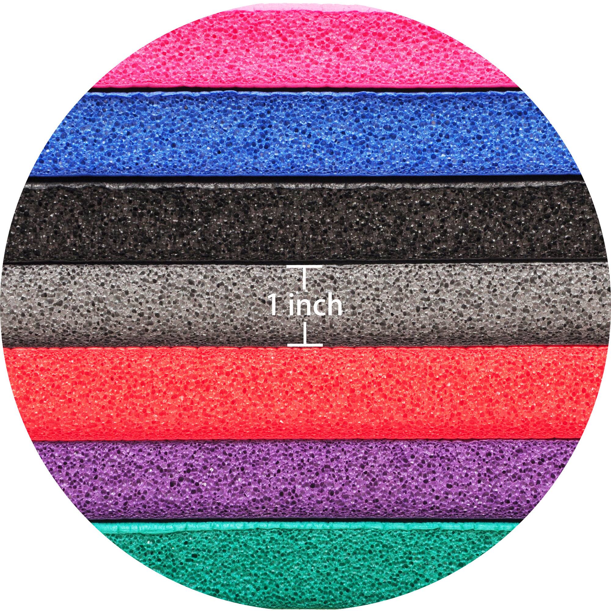 Alt View 10. Signature Fitness - Signature Fitness 1" Extra Thick Exercise Fitness Yoga Mat w/ Carry Strap, Blue - Blue.