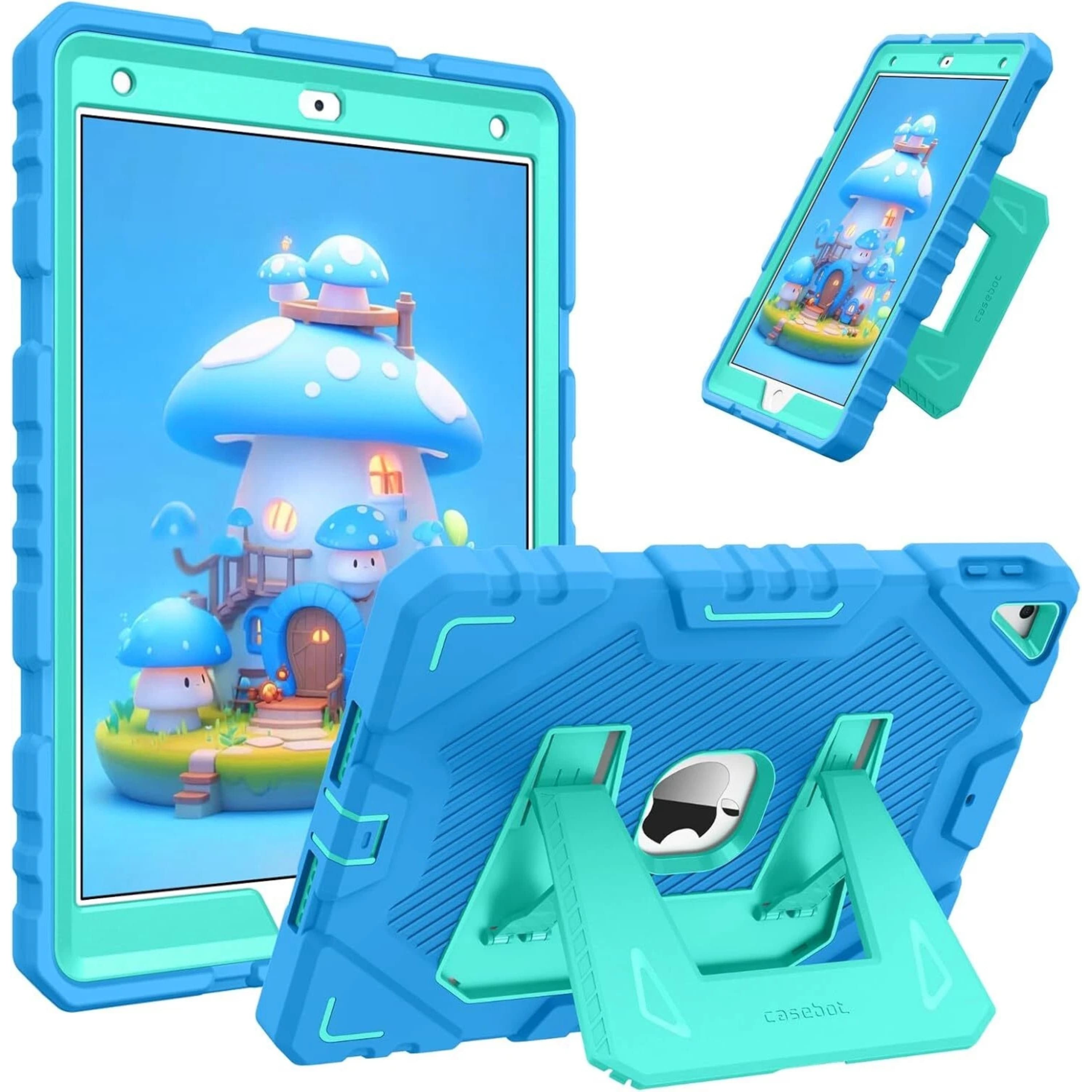 Kitcheniva - Kids Shockproof Case For iPad 9th 8th 7th Gen 10.2 Inch Full Body Protection - Blue