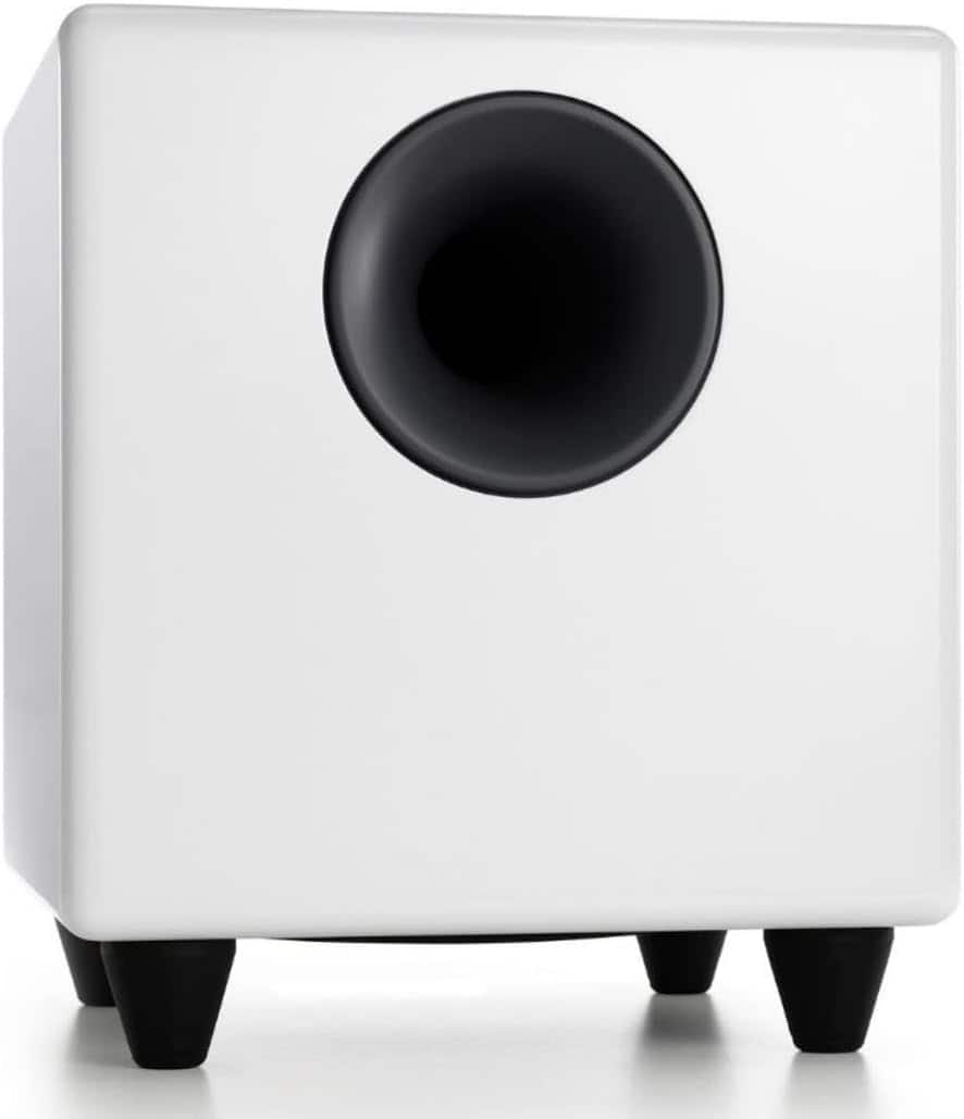 Front. Audioengine - S8 250 Watt 8in Powered Subwoofer - White.