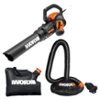 WORX - 12 Amp TRIVAC 70 MPH 600 CFM Corded Blower, Mulcher, and Vaccum - Black