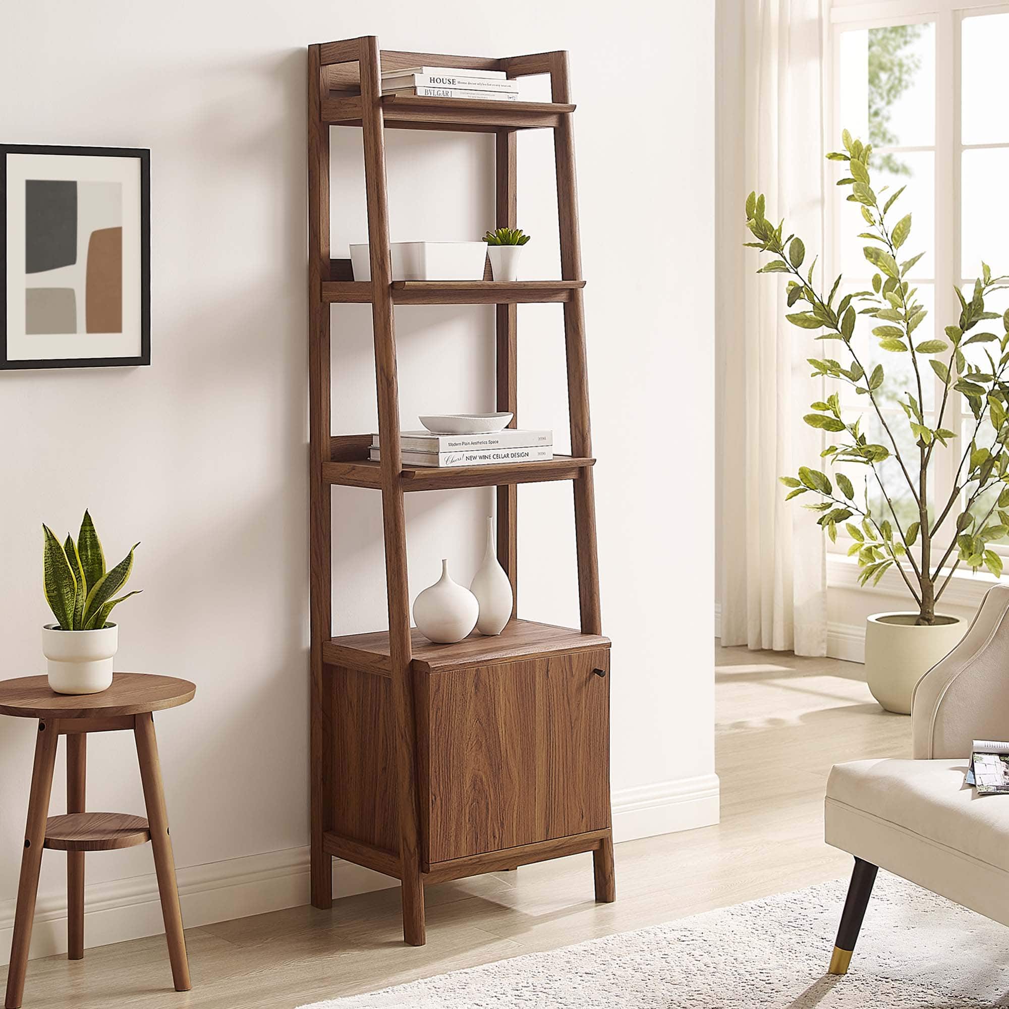 Bixby 21" Bookshelf by Modway - Walnut