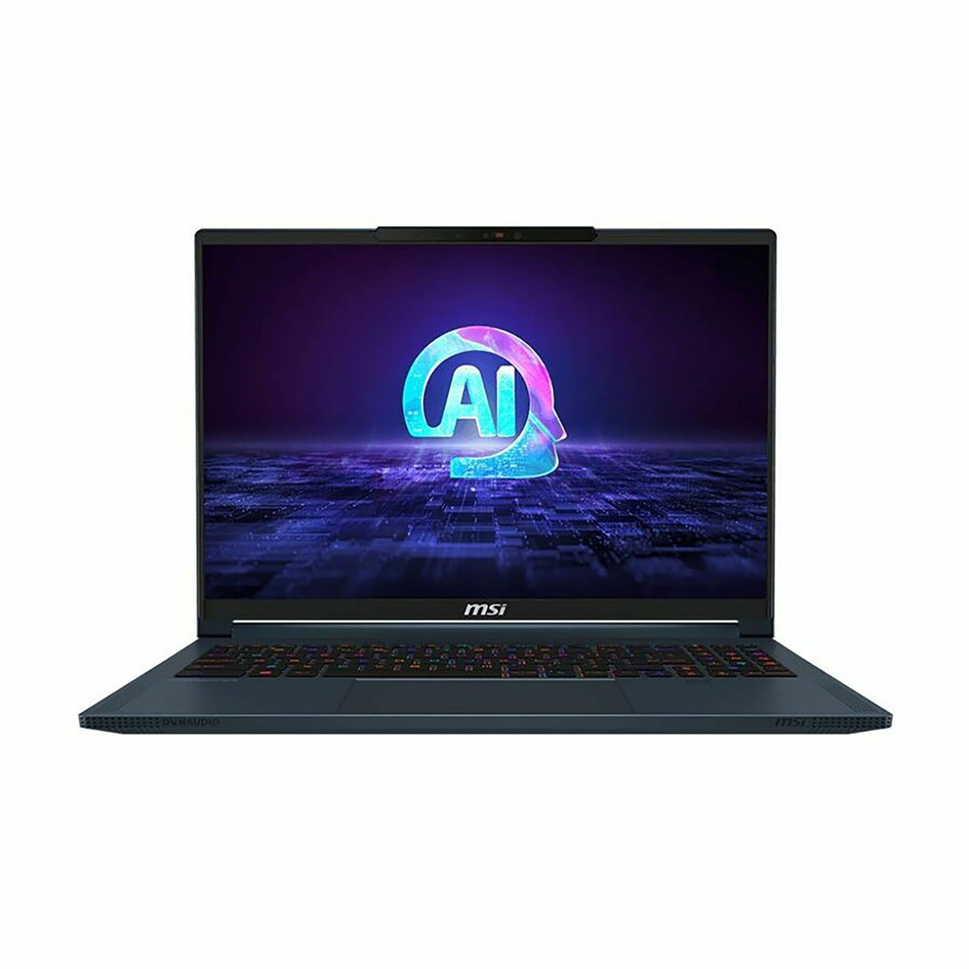 MSI - Stealth 16 AI Studio 16" Gaming Laptop - Intel Core Ultra 7 155H with 32GB Memory - NVIDIA GeForce RTX 4060 - 1TB SSD - Star Blue, Blue