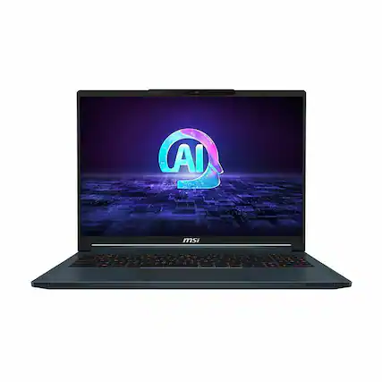 Angle. MSI - Stealth 16 AI Studio 16" Gaming Laptop - Intel Core Ultra 7 155H with 32GB Memory - NVIDIA GeForce RTX 4060 - 1TB SSD - Star Blue, Blue.