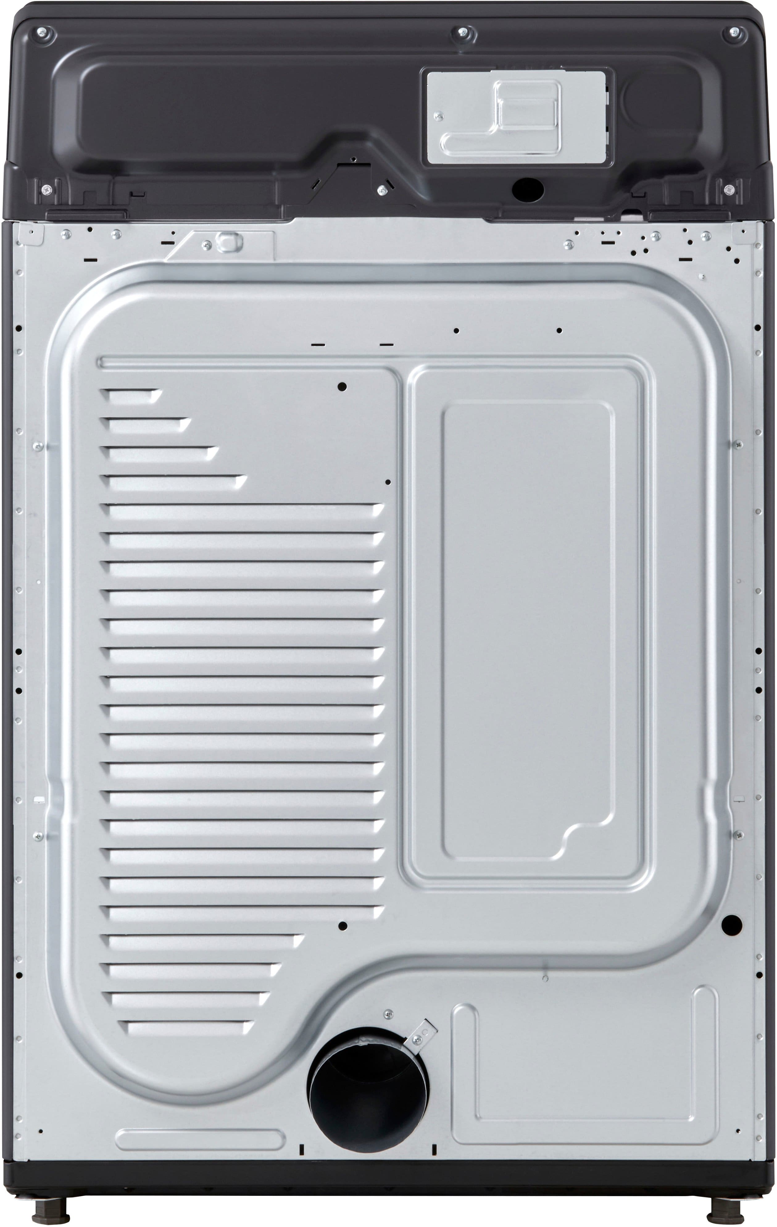 Alt View 22. LG - 7.3 Cu. Ft. Smart Electric Dryer with Sensor Dry - Platinum Black.