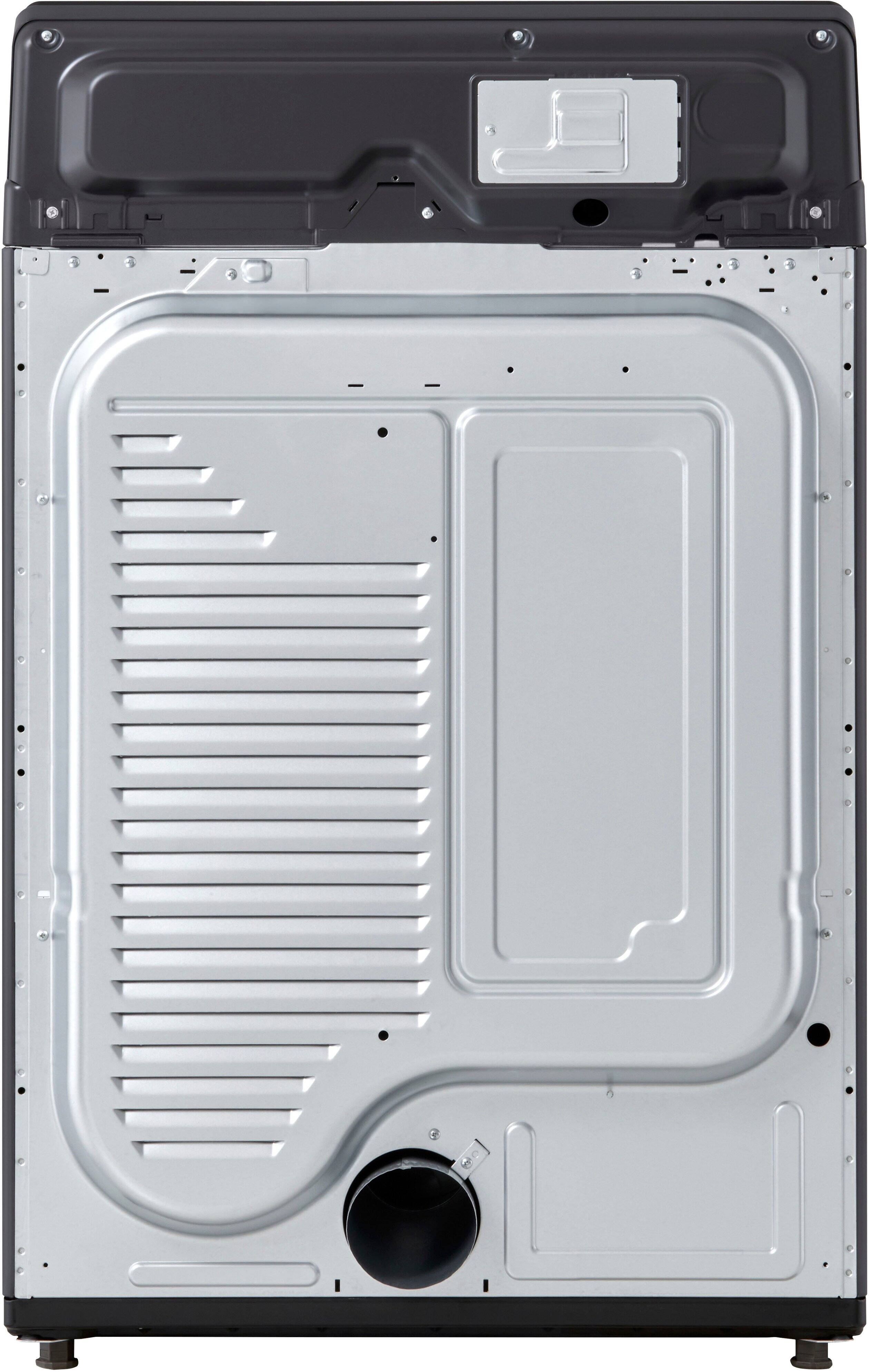 Alt View 22. LG - 7.3 Cu. Ft. Smart Electric Dryer with Sensor Dry - Platinum Black.