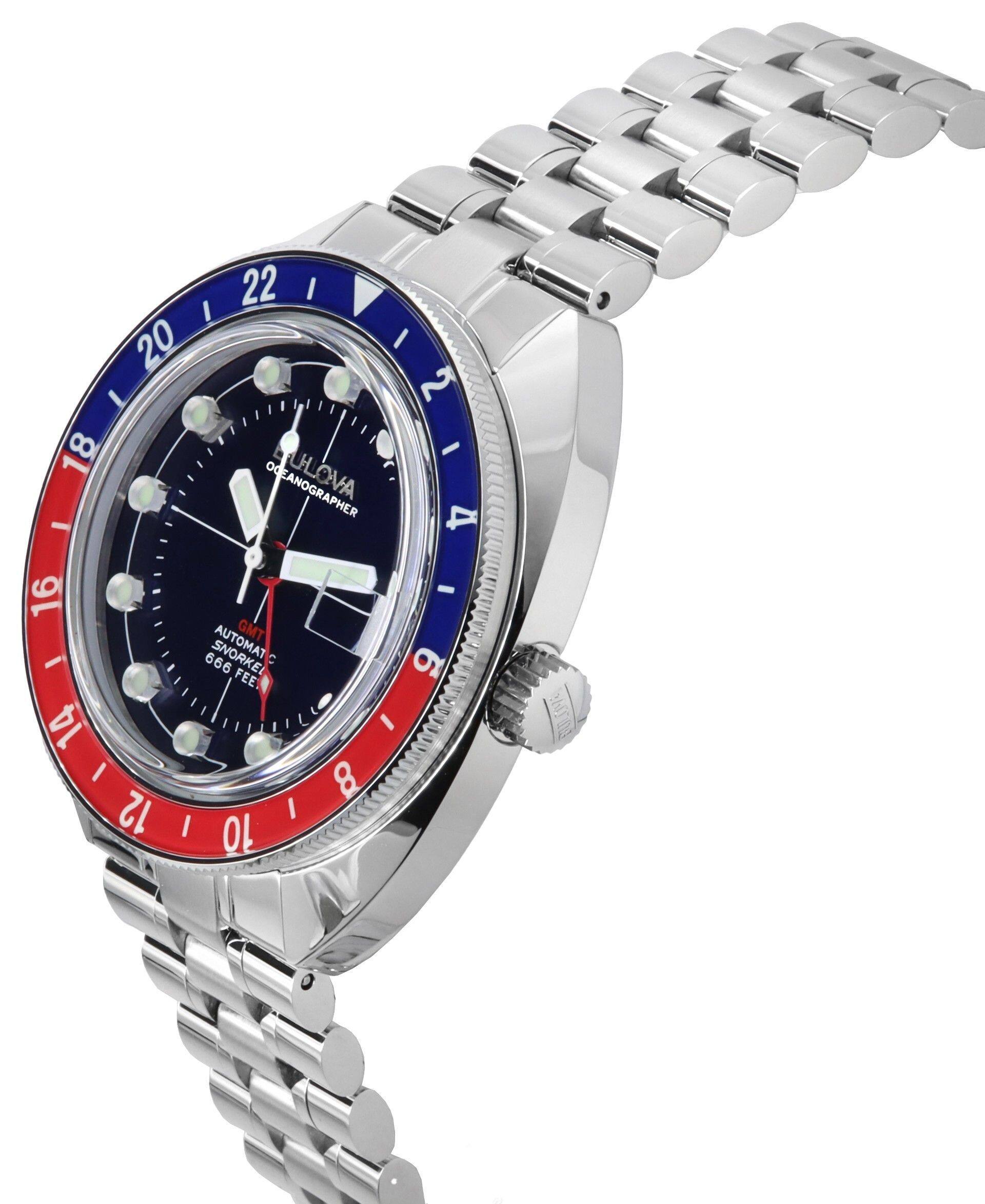 Bulova Oceanographer GMT Stainless Automatic Snorkel 24