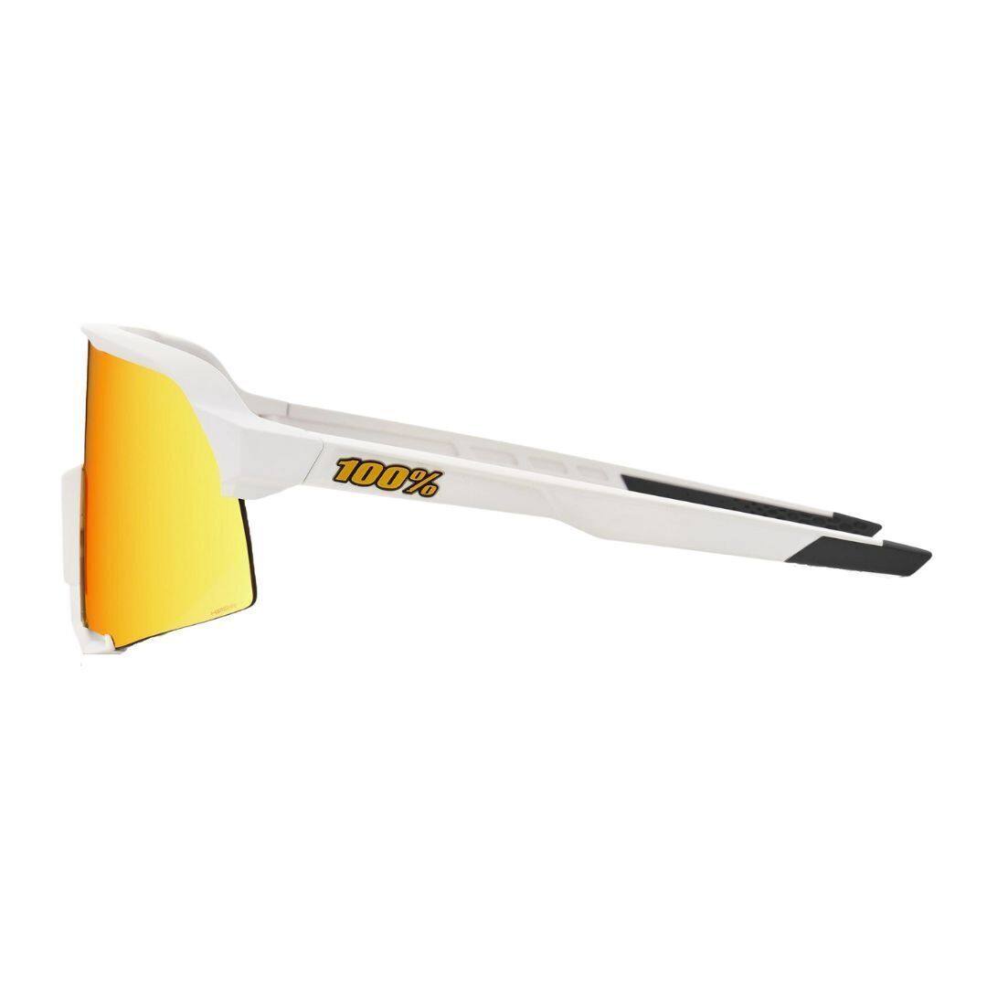 Angle. 100% - 100% S3 Sunglasses Soft Tact White HiPER Red Lens - N/A.