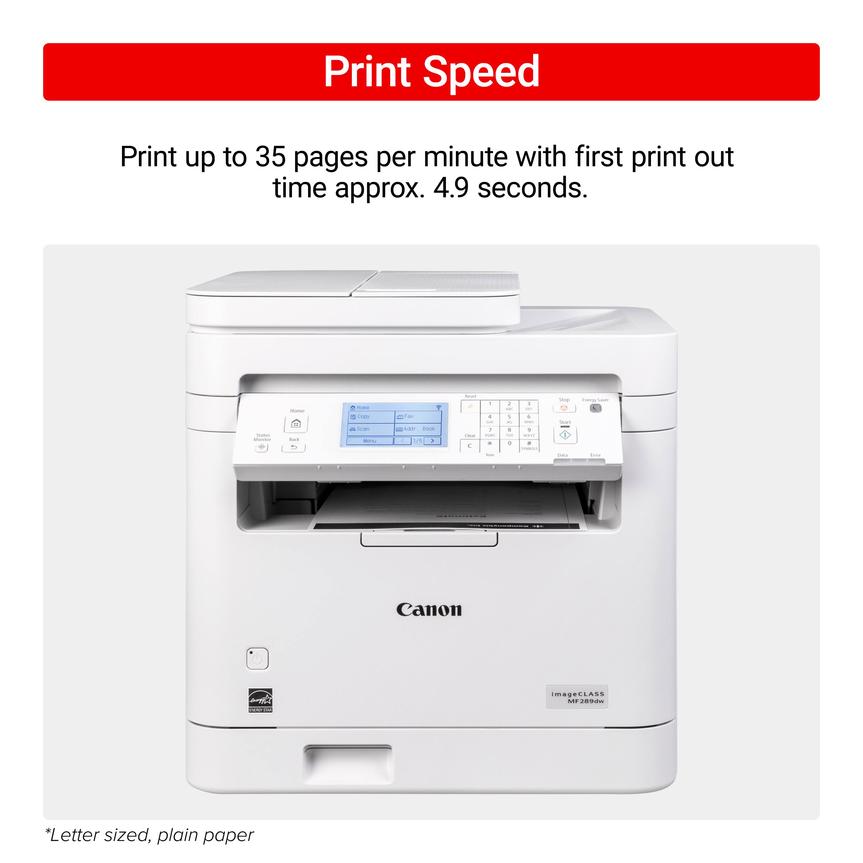 Canon imageCLASS MF289dw Wireless BlackandWhite AllInOne Laser