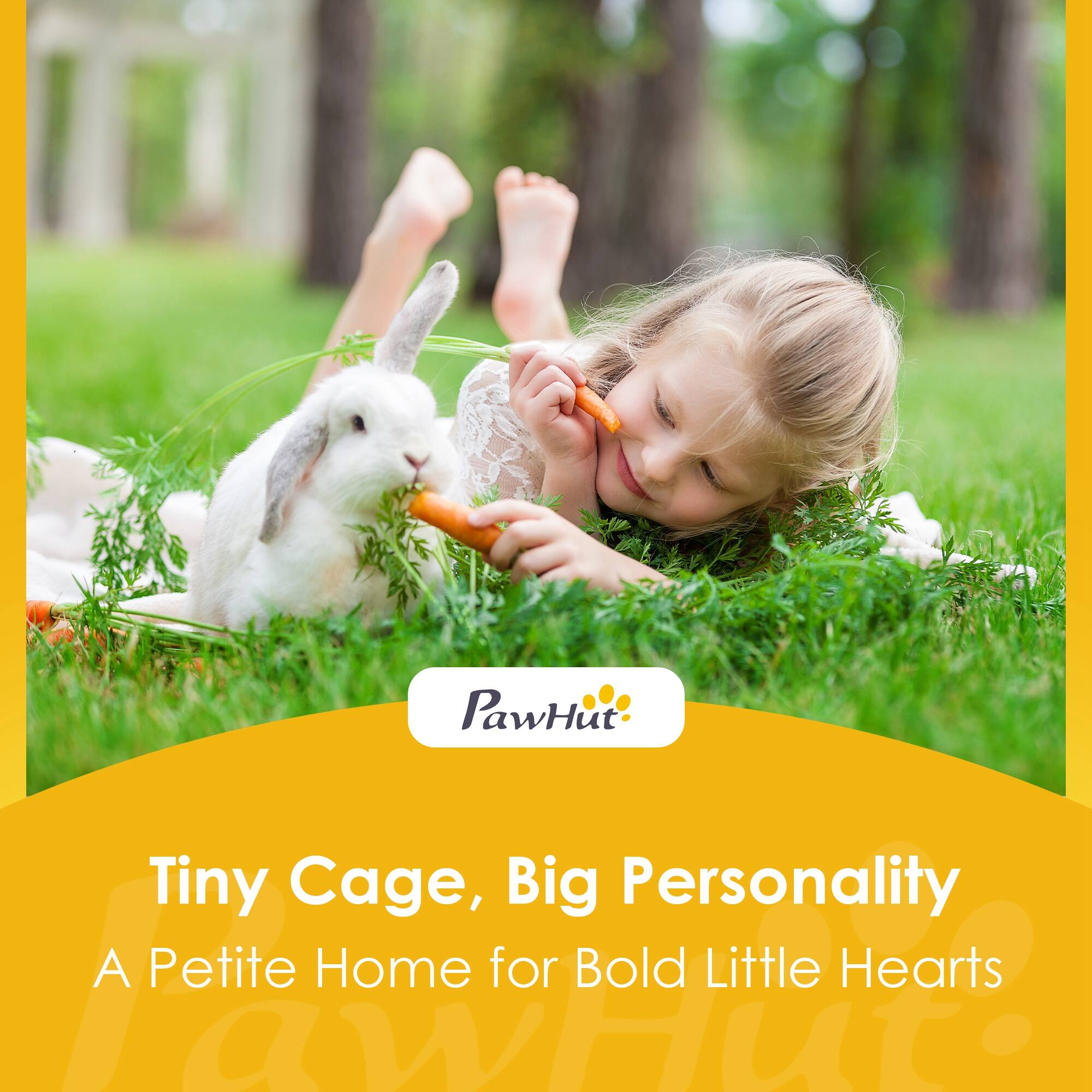 PawHut  
Tiny Cage, Big Personality  
A Petite Home for Bold Little Hearts