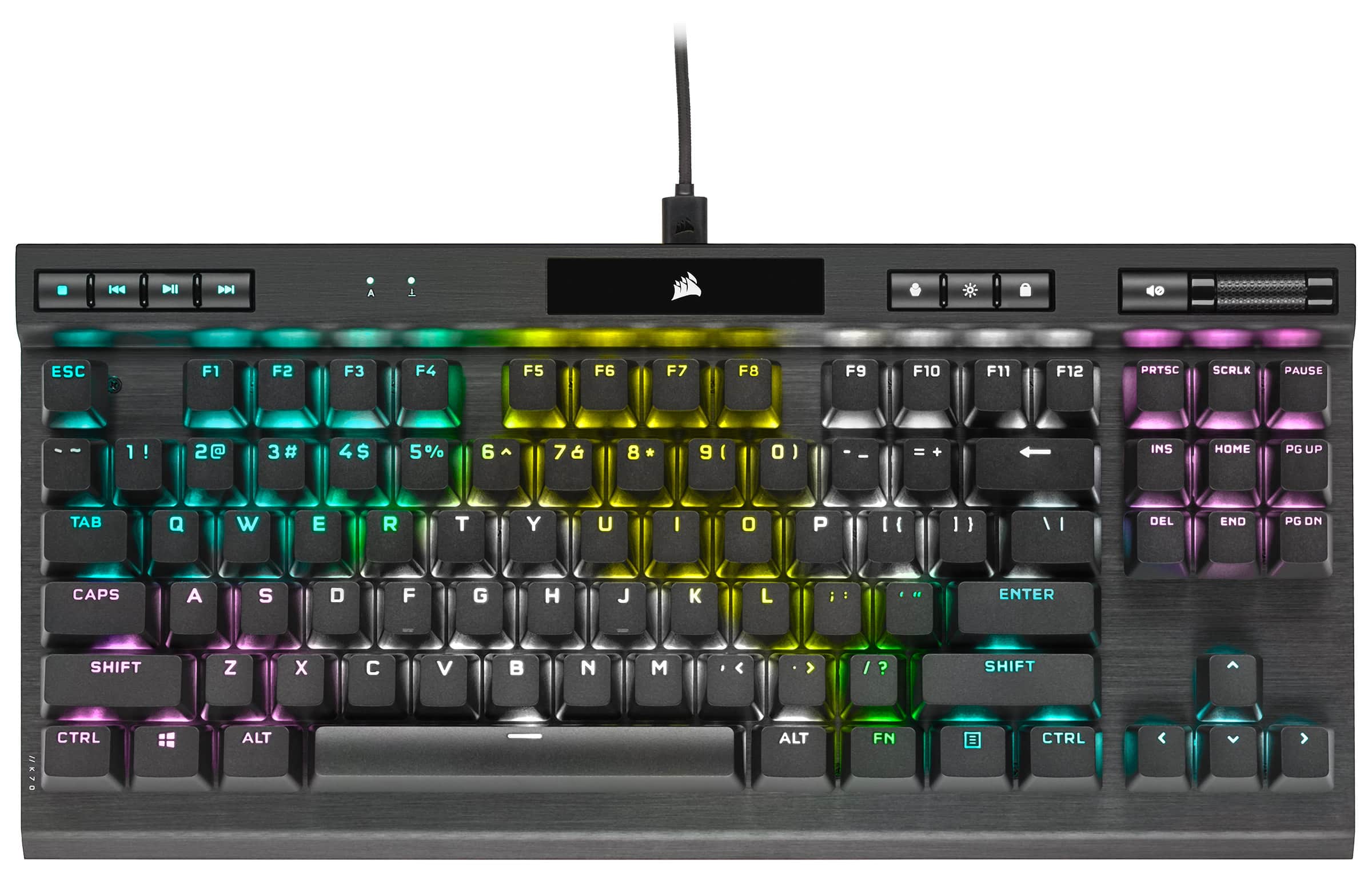 CORSAIR K70 RGB TKL Wired Optical Mechanical OPX Linear