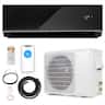 Gymax - 12000 BTU Mini Split Air Conditioner & Heater 22 SEER2 208-230V AC Unit - Black