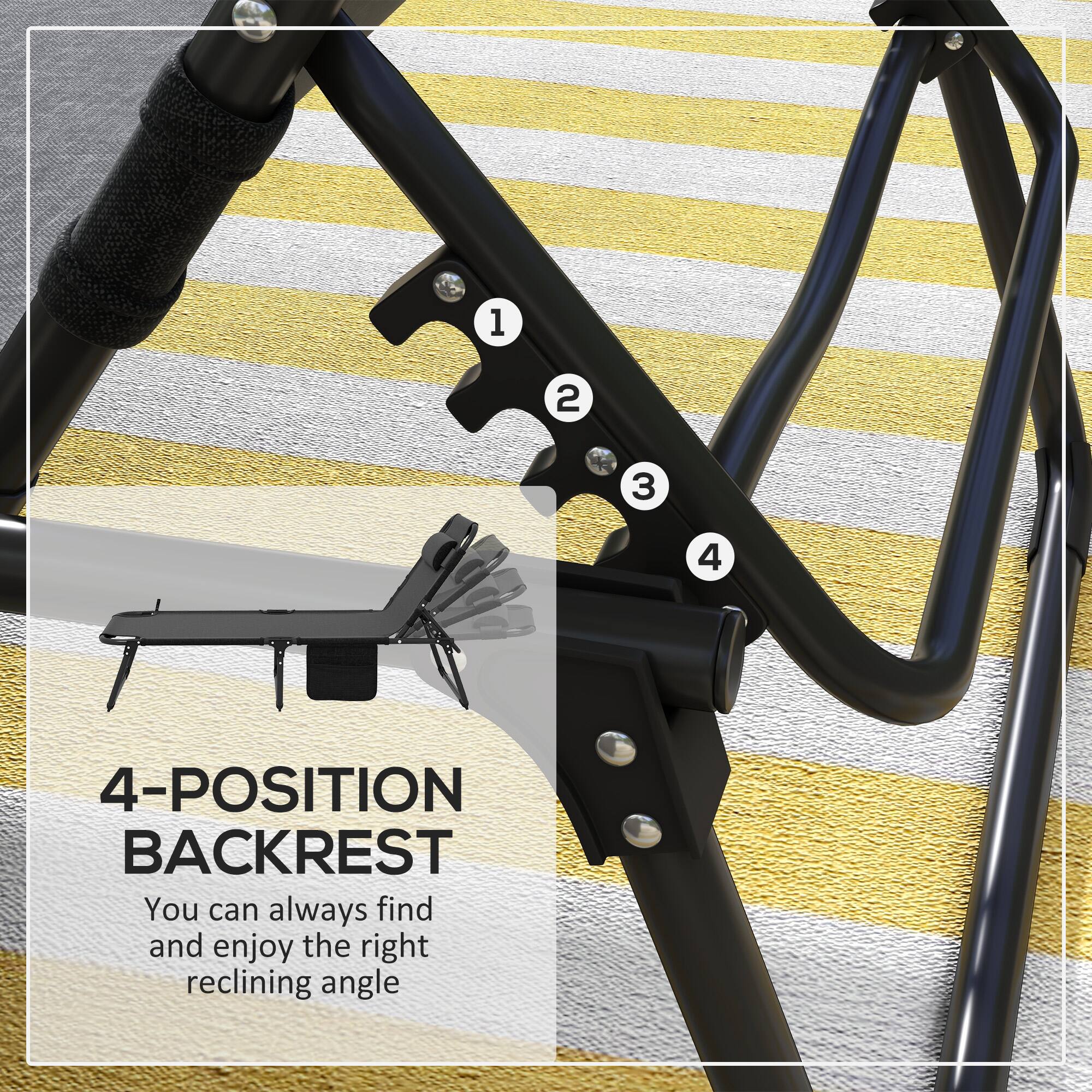 4-POSITION BACKREST
You can always find and enjoy the right reclining angle

1
2
3
4