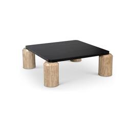 Meridian Furniture - Ferrara Natural / Black Coffee Table - Brown