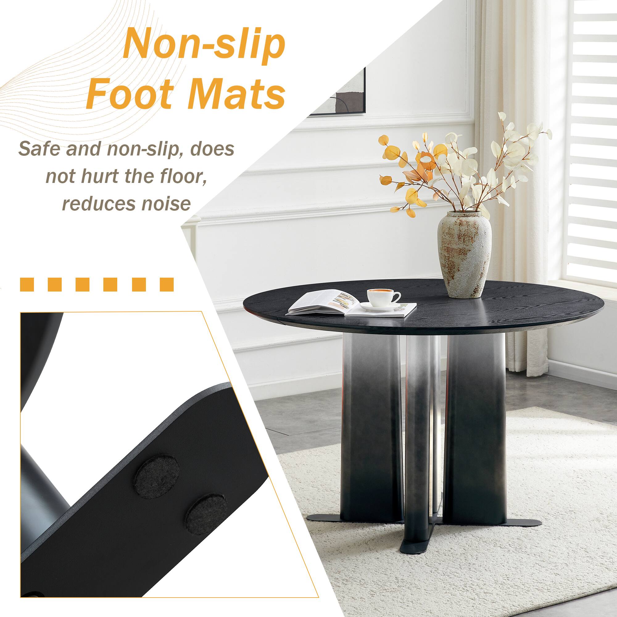 Non-slip Foot Mats

Safe and non-slip, does not hurt the floor, reduces noise