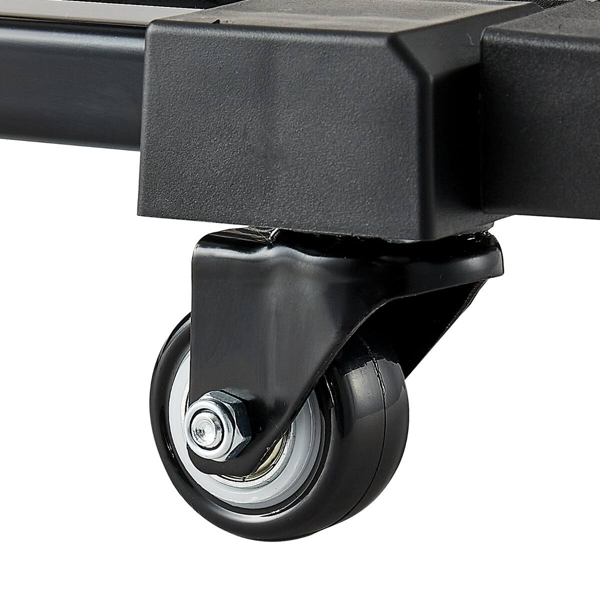 Alt View 5. Ropilly - Ropilly Folding Hand Truck with Expandable Base, 290 lb Platform Cart, Black Steel Moving Dolly - Black.