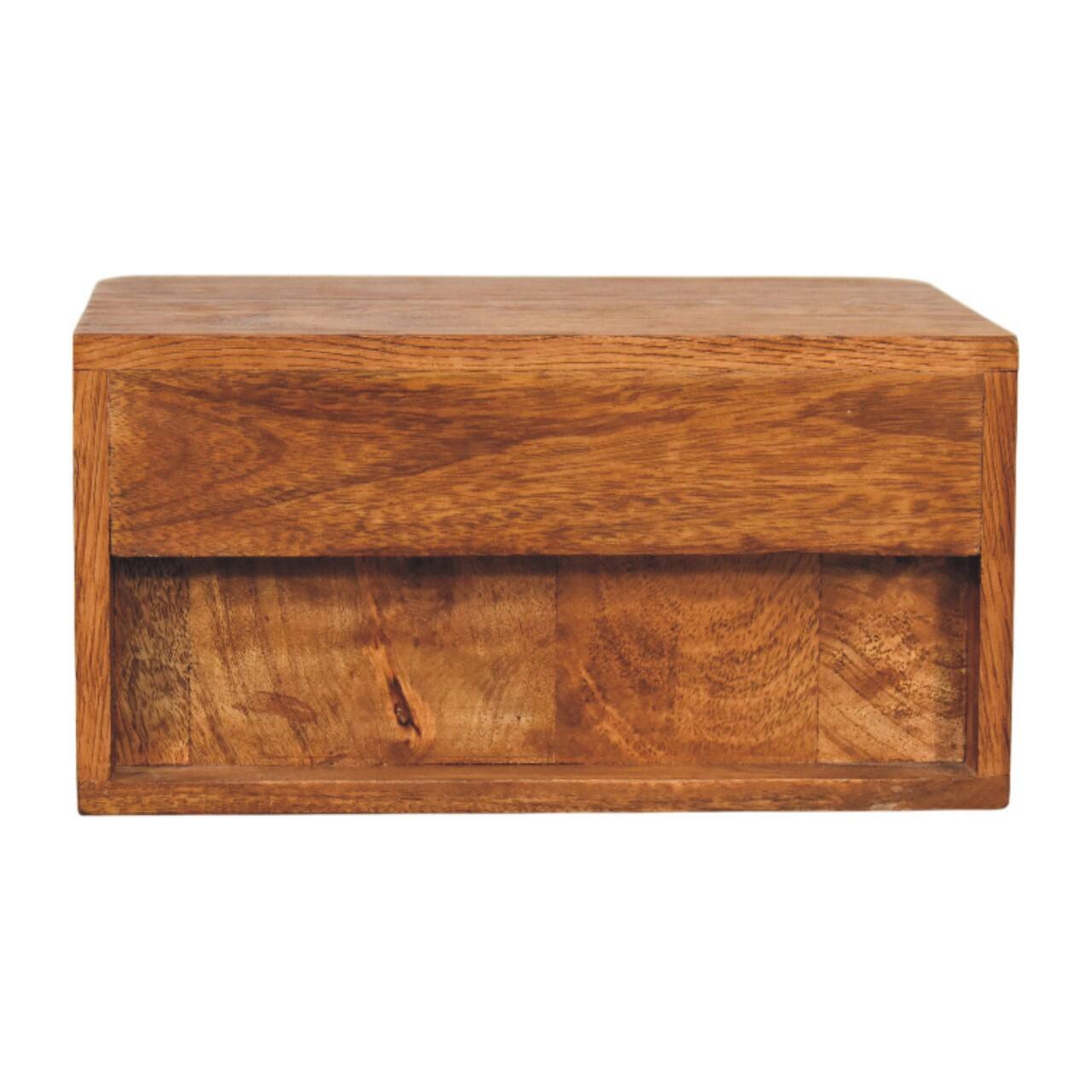 Back. Artisan Furniture - Artisan Furniture Solid Wood Aurelia Wall Bedside - Brown.