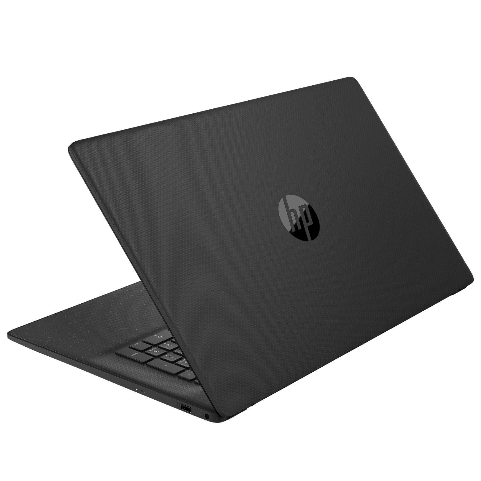 Alt View 3. HP - 17-cp3047nr 17.3" FHD IPS AMD Ryzen 7 7730U 2.0 GHz up to 4.5 GHz 16GB 512GB PCIe NVMe M.2 SSD Windows 11 Home Laptop - Black.