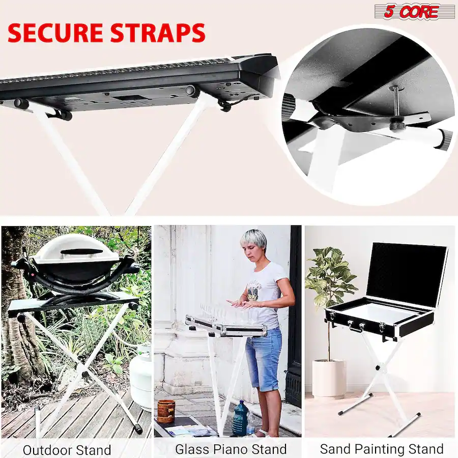 Key Machine Stand 5 CORE Keyboard Stand X Shape Height Adjustable Foldable Portable Key ...