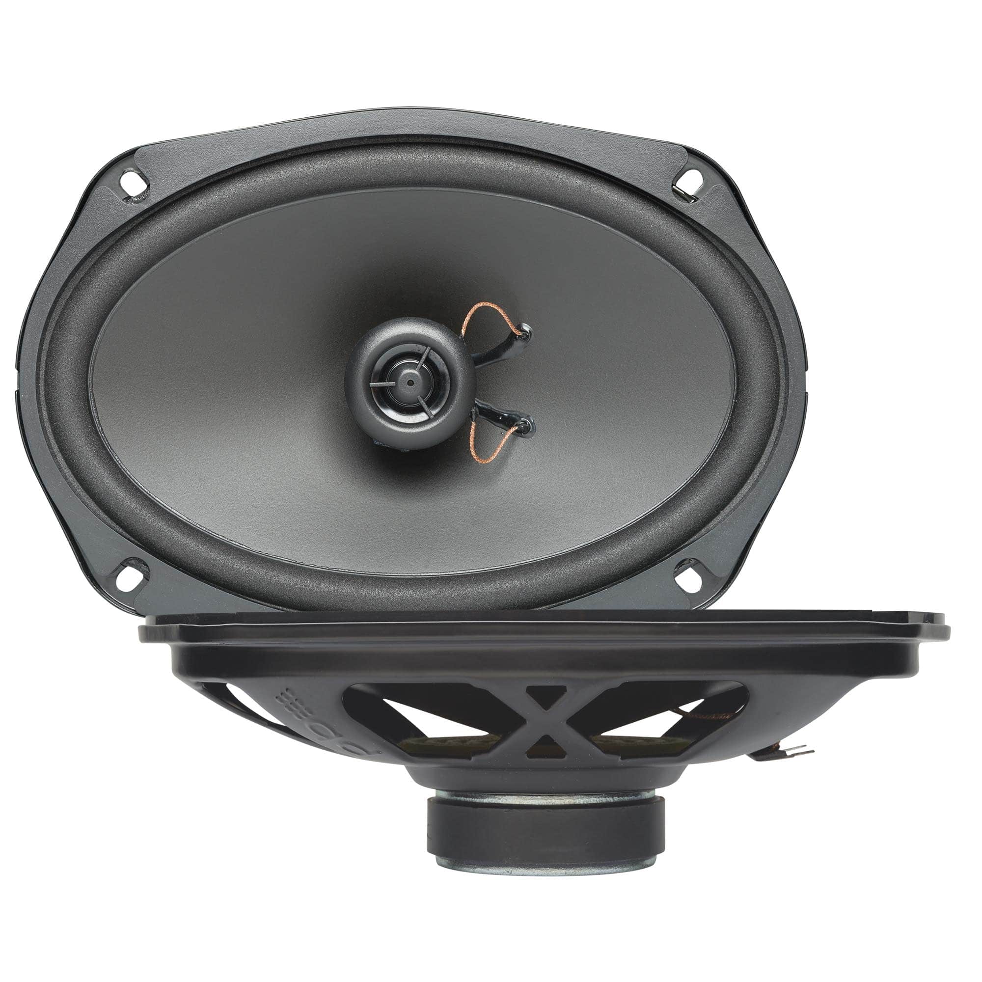 Powerbass - PS-692 6x9" Shallow Mount Coaxial Speaker - Pair - Black/Gray
